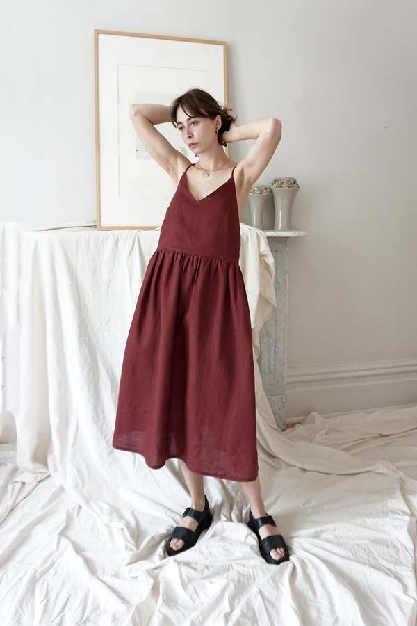 merlot fitted dress with spaghetti straps Spaghetti Straps Long Formal Dress Sale
