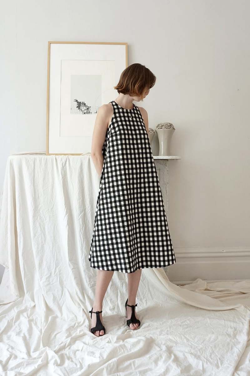 Ursa Minor Willa Dress - Black Gingham