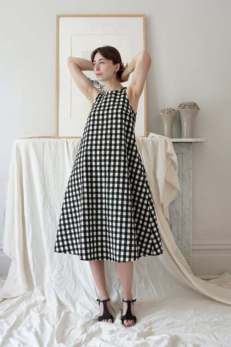Ursa Minor Willa Dress - Black Gingham
