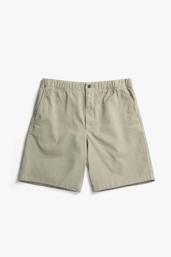 Ezra Relaxed Organic Stretch Twill Short - Moss Green