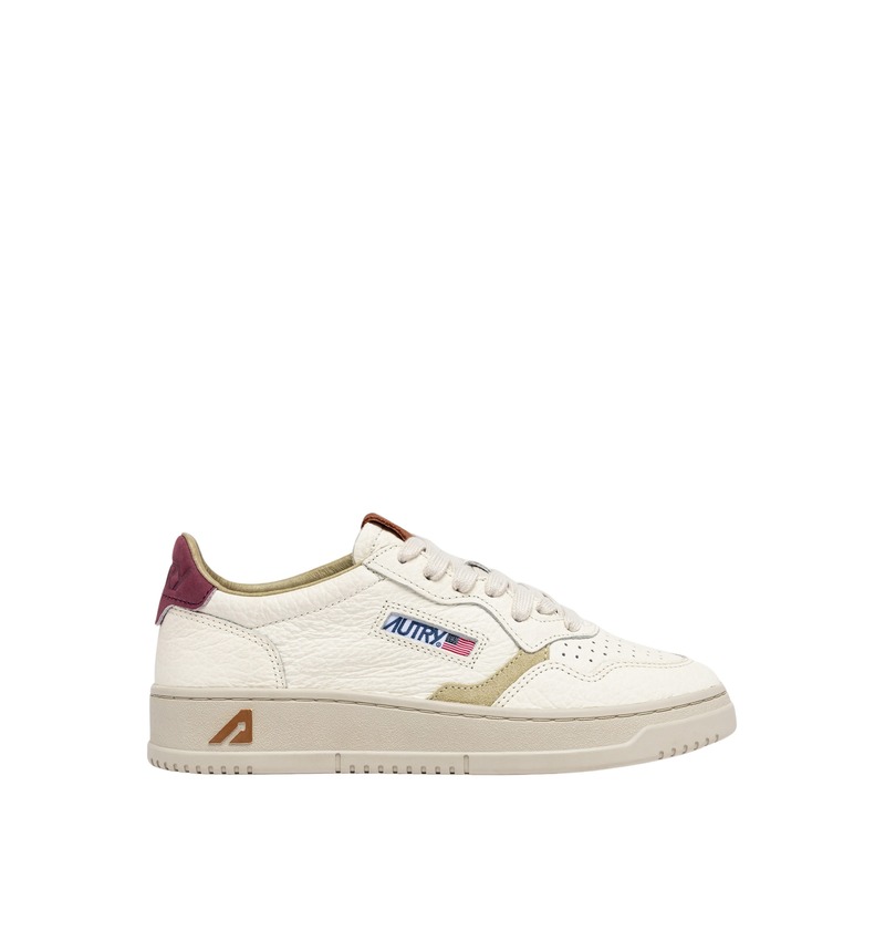 Autry Medalist Low NBK ELE Suede Sneakers - BRG BRN Autry Medalist Low NBK ELE Suede Sneakers - BRG BRN