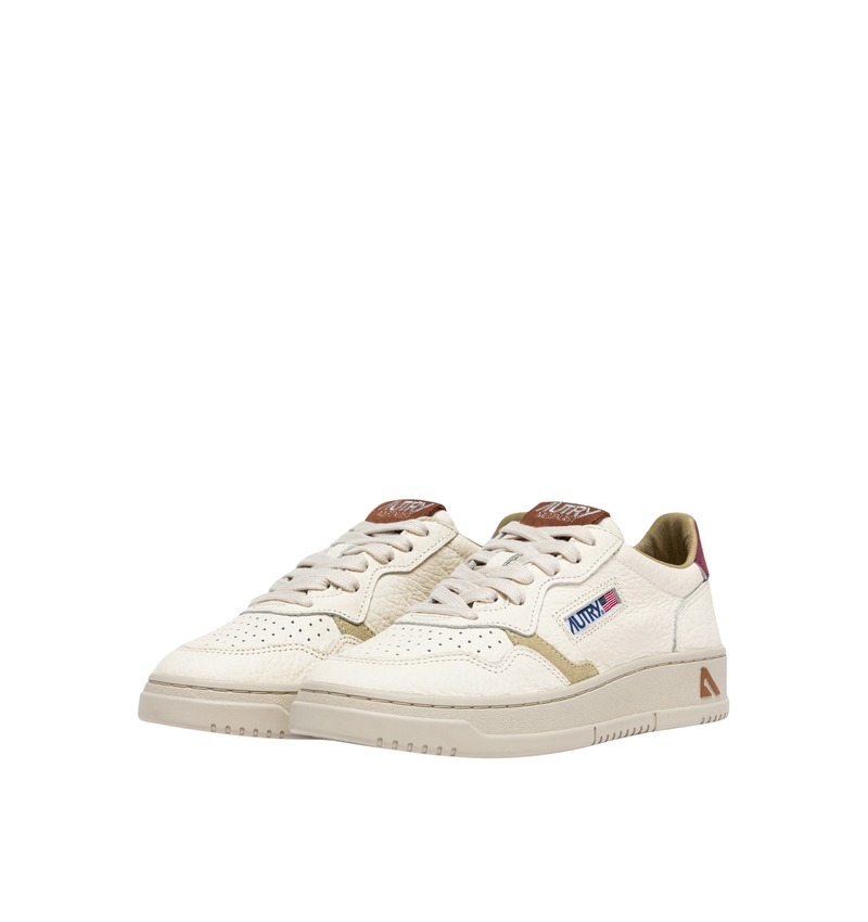 Autry Medalist Low NBK ELE Suede Sneakers - BRG BRN Autry Medalist Low NBK ELE Suede Sneakers - BRG BRN