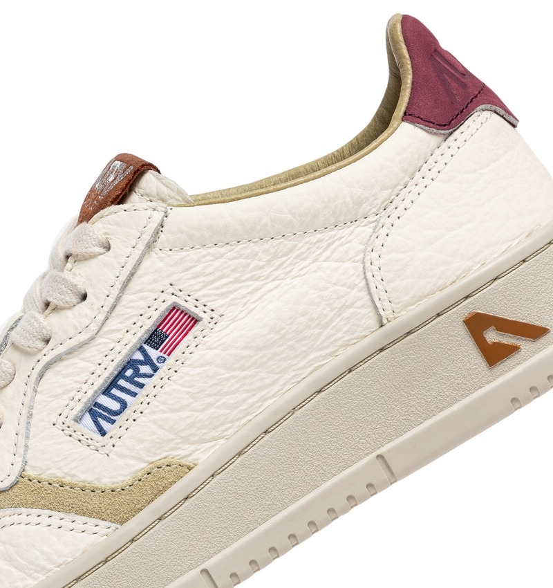 Autry Medalist Low NBK ELE Suede Sneakers - BRG BRN Autry Medalist Low NBK ELE Suede Sneakers - BRG BRN