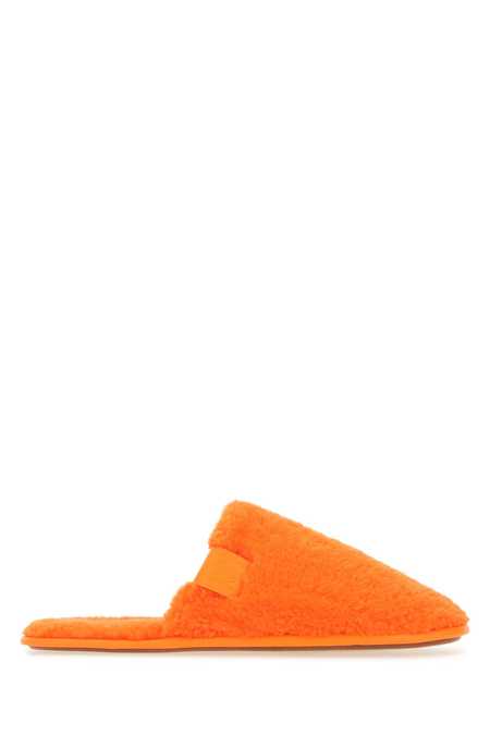 サンダル Loewe Fluo pink eco shearling slippers LOEWE Fluo Pink Eco Shearling Slippers - Fluo Pink | Garmentory