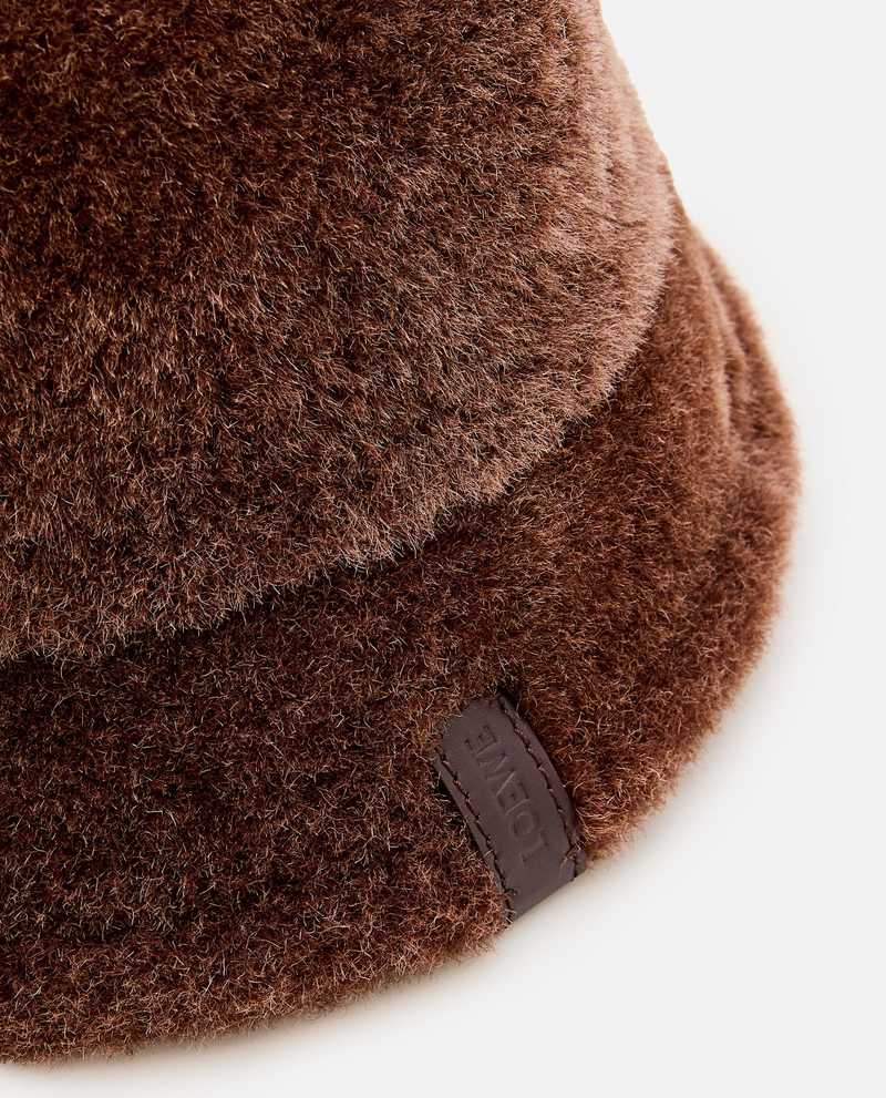 ハット LOEWE SHEARLING BUCKET HAT Loewe Logo shearling bucket hat Loewe