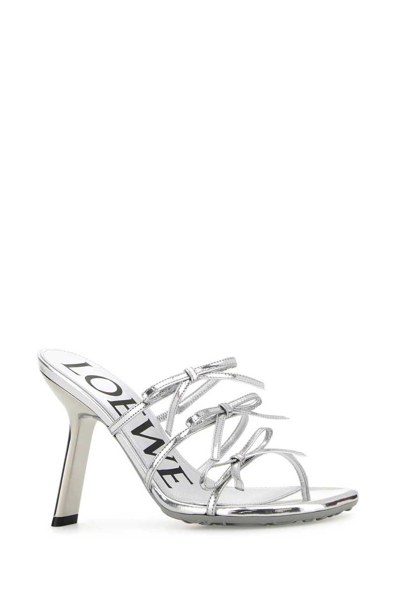 【LOEWE】PETAL THONG FLATFORM MULES Loewe Petal Leather Espadrille Platform Sandals | Neiman Marcus