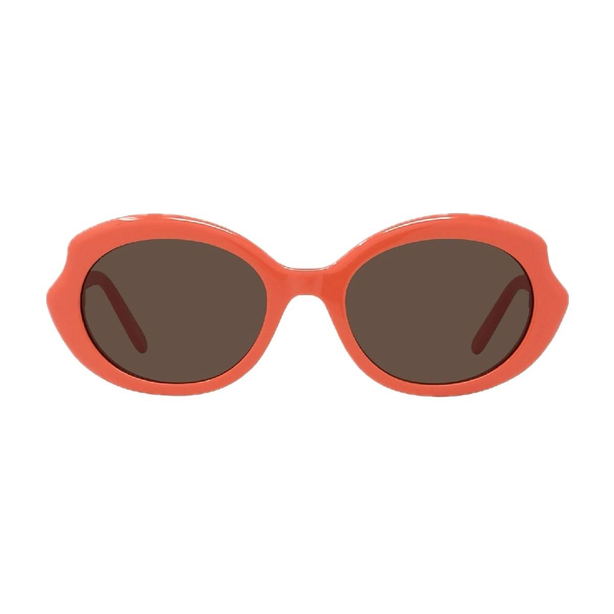 Loewe LW40147F 42E Geometric Sunglasses – Orange\\Brown Loewe Eyewear Women main image 4