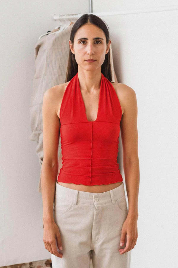 Baserange Cinder Halter Top - My Red | Garmentory