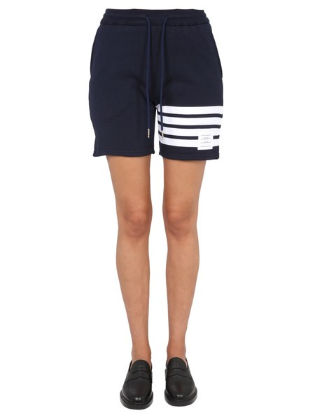 【送料&関税込】Thom Browne High-waisted Thigh-length Shorts Thom Browne High-waisted Thigh-length Shorts - Nero | Garmentory