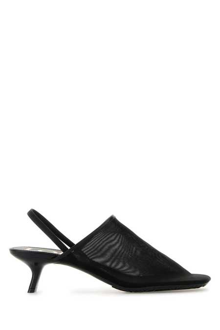 パンプス LOEWE Cerulean Blue Mesh Petal Pumps Petal slingback heel sandal in mesh Blue - LOEWE