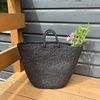 Indego Africa Braided Raffia Tote - Black - Thumbnail 3