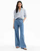 Veronica Beard Dunford Wide Leg Jeans - Amethyst Frost - Thumbnail 5