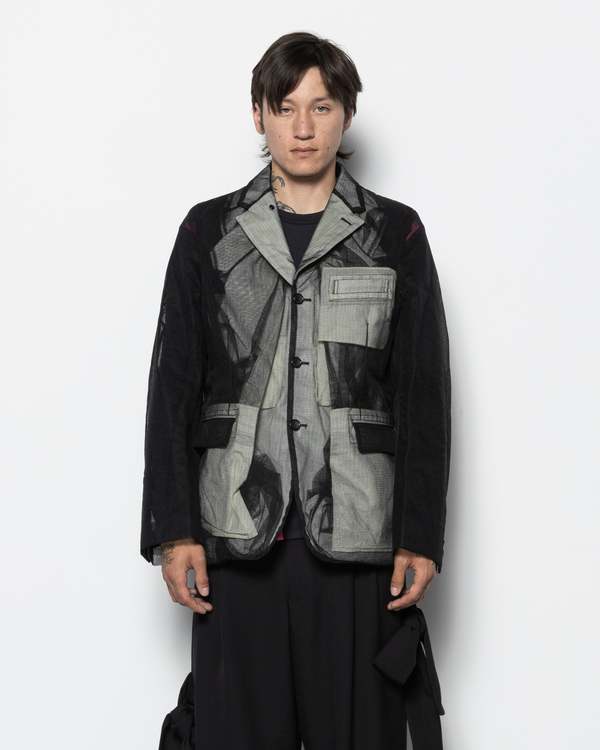 comme des garçons homme plus Tulle Layer Blazer | Garmentory