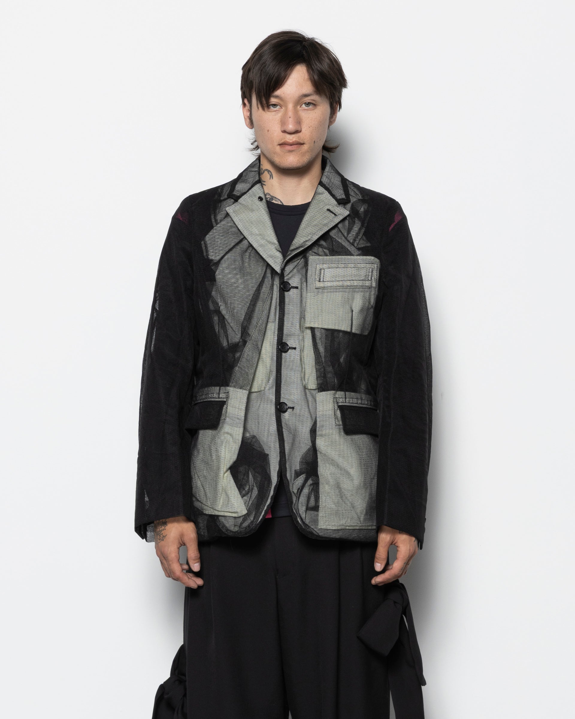 comme des garçons homme plus Tulle Layer Blazer | Garmentory