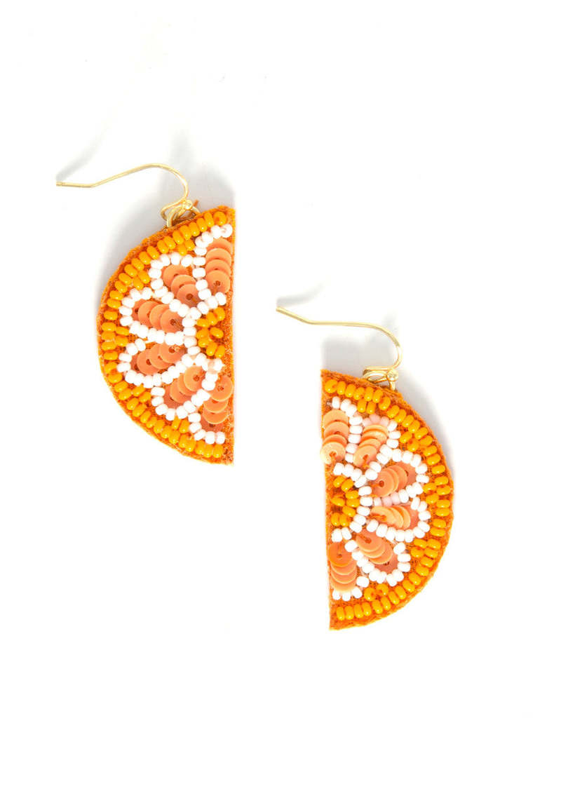 Fair Anita Fruit Slice Beaded Earrings