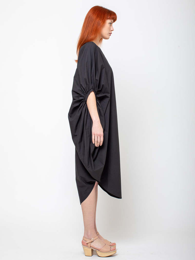 Black Crane Tear Drop Dress | Garmentory