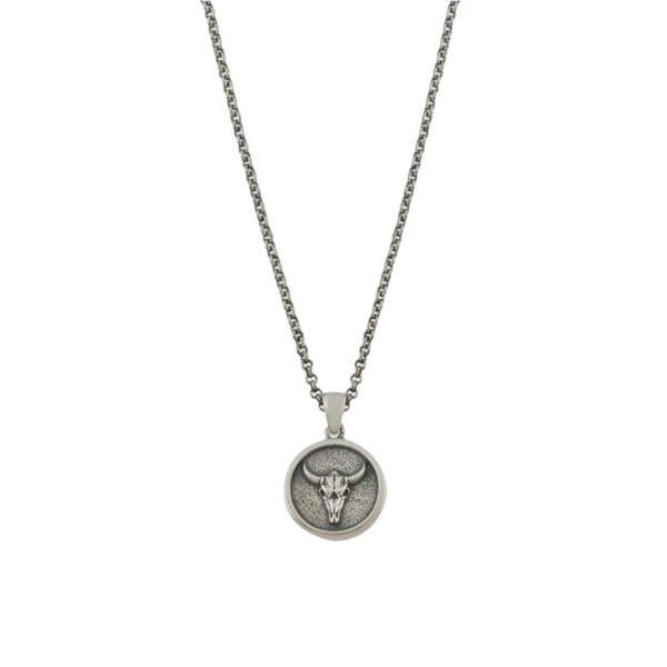 Serge DeNimes Bull Pendant Necklace