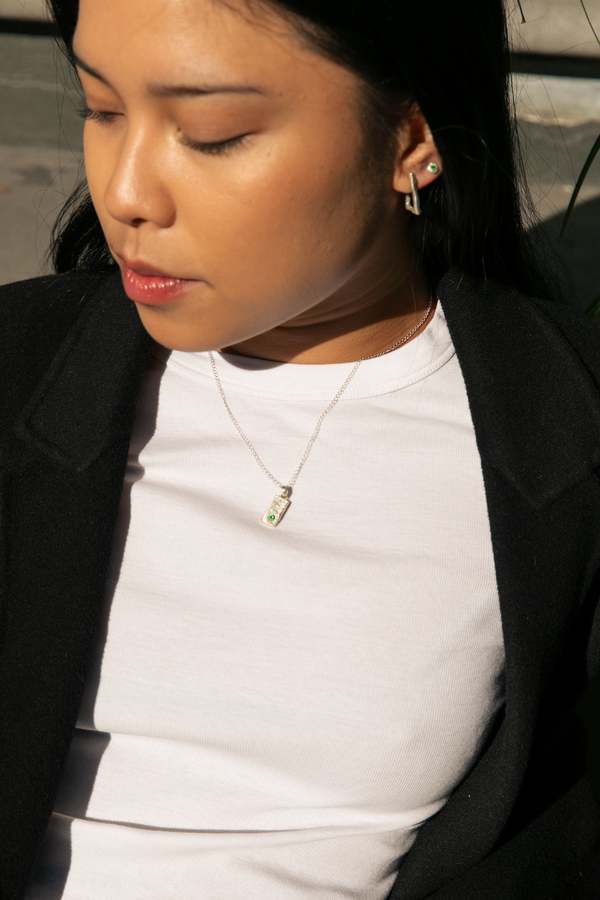 Ettori Dinner Plate Pendant - Silver Ettori Dinner Plate Pendant - Silver