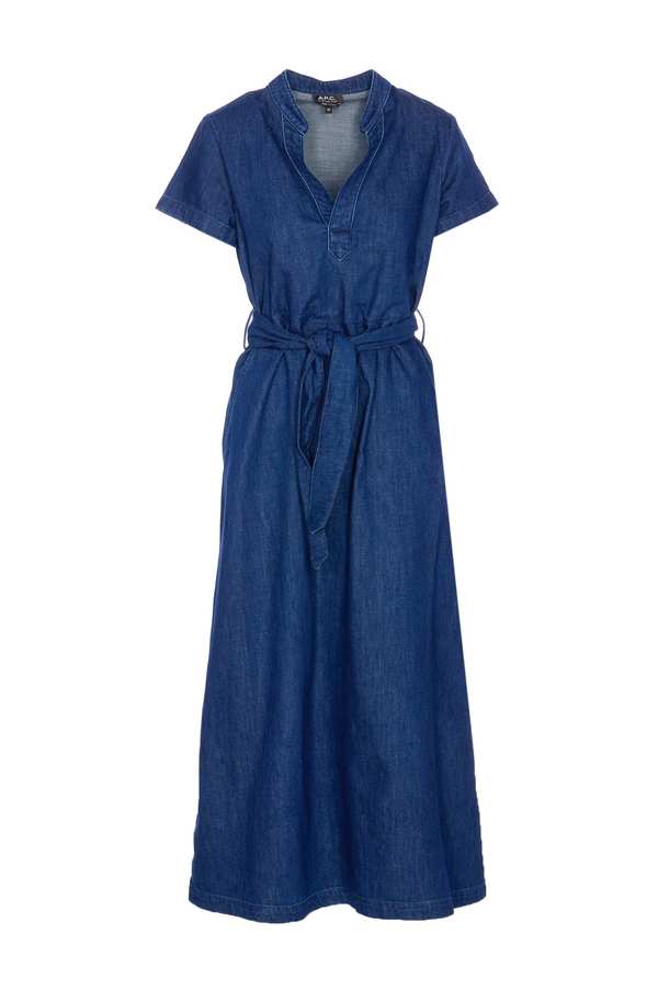 apc blue dress A.P.C. Annelie Dress - Blue