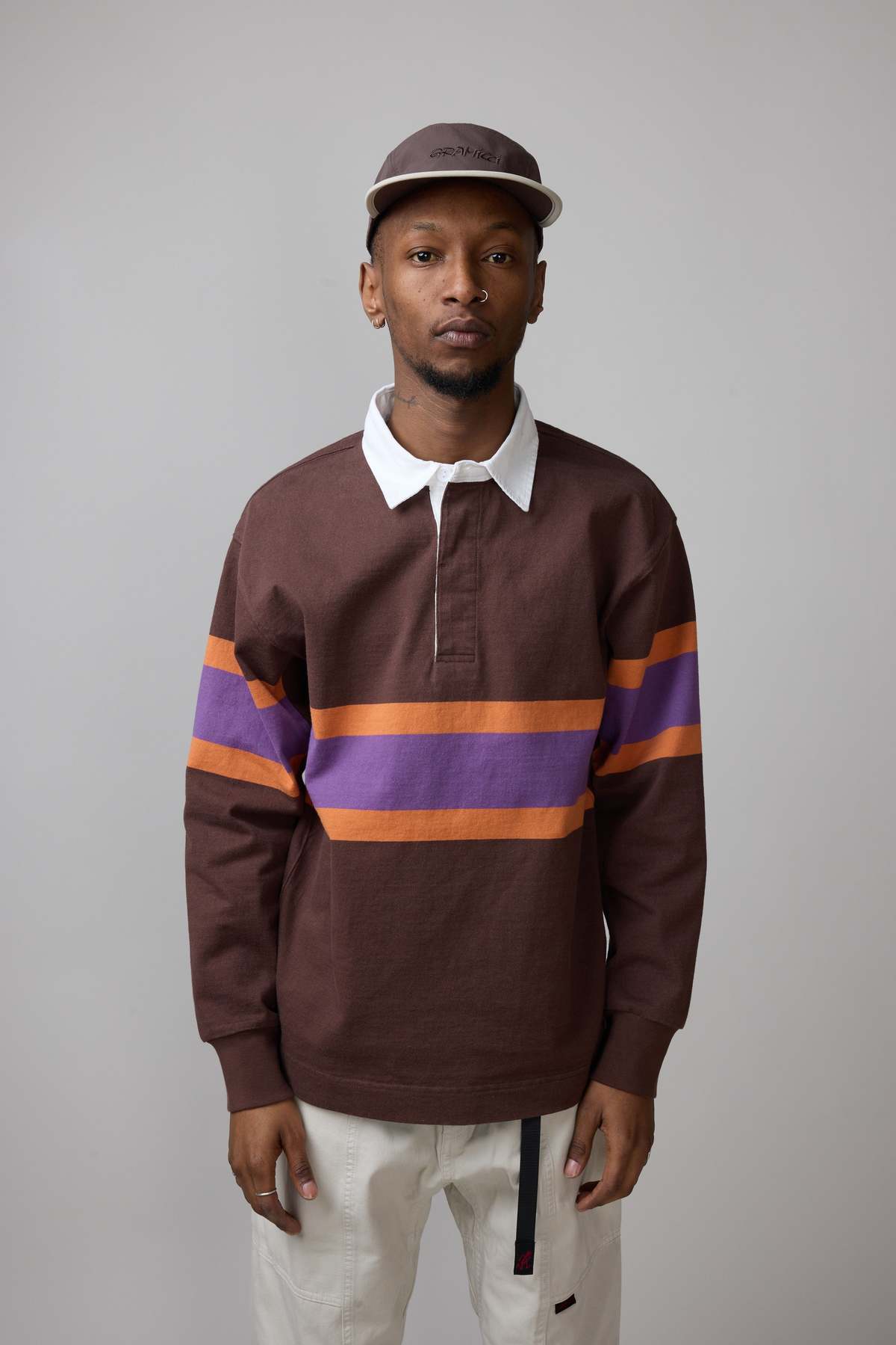 Gramicci Langdon Rugby Shirt - Stripe | Garmentory