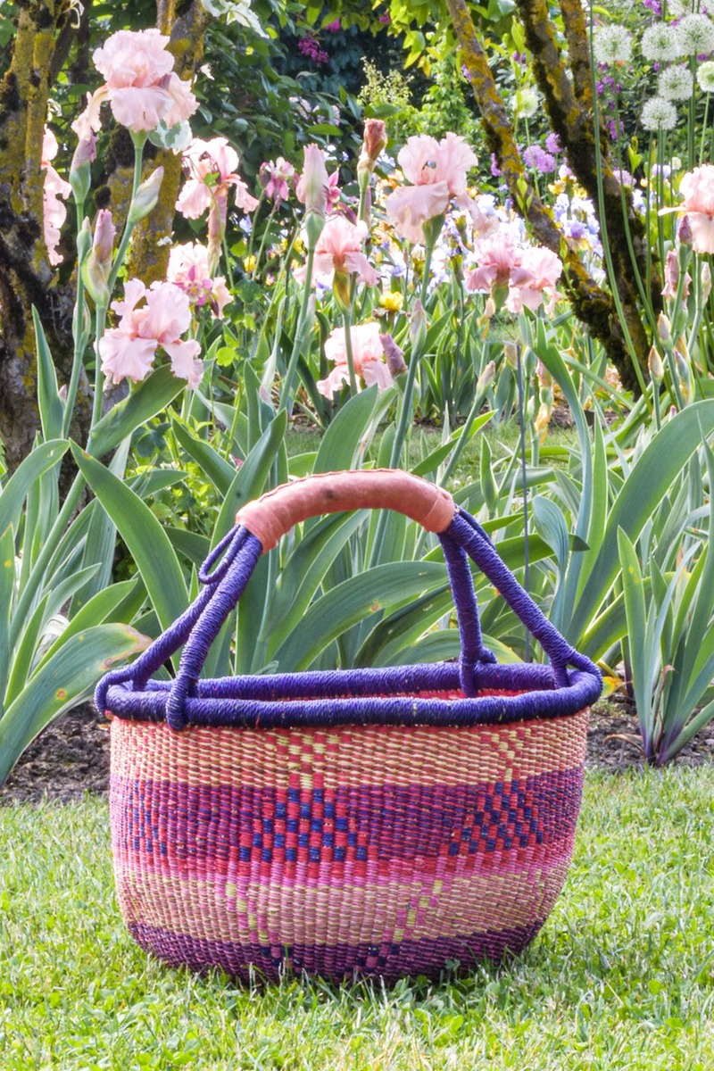 Swahili | AFRICAN MODERN Ghanaian Bolga Farmer's Market Shopper Basket