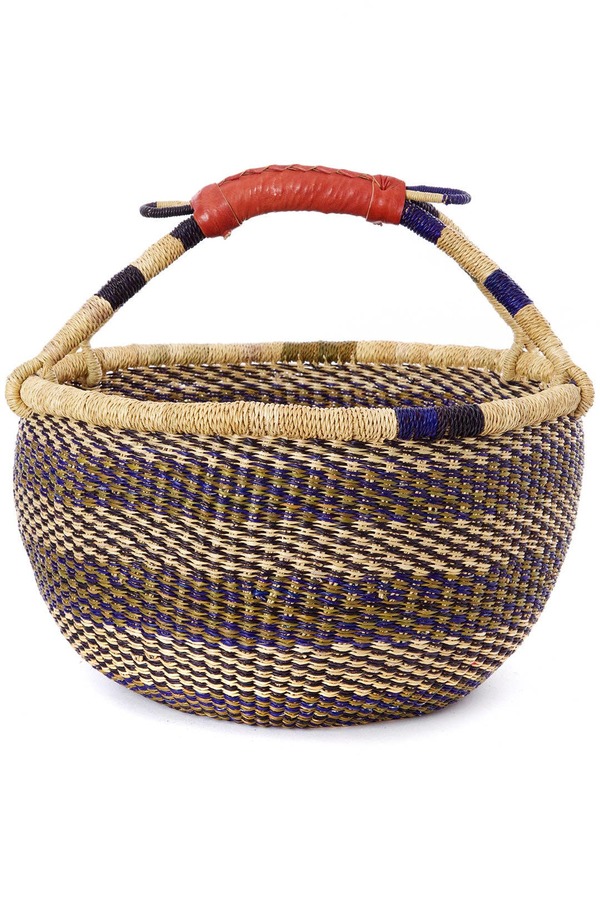 Swahili | AFRICAN MODERN Ghanaian Bolga Farmer's Market Shopper Basket