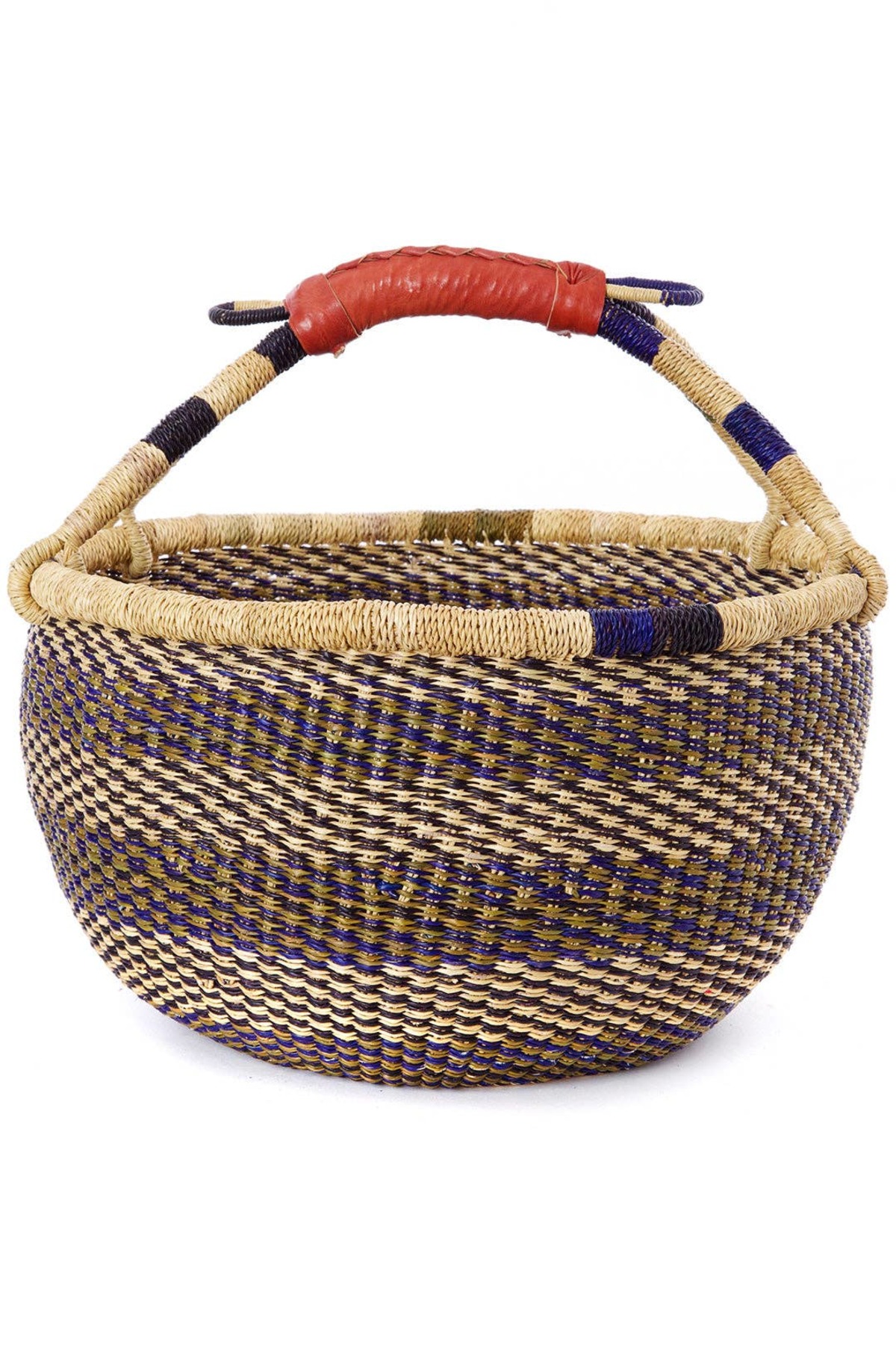 Swahili | AFRICAN MODERN Ghanaian Bolga Farmer's Market Shopper Basket - Image 7 of 7