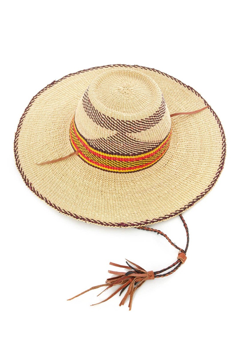 Swahili | AFRICAN MODERN Ghanaian Straw Sun Hat