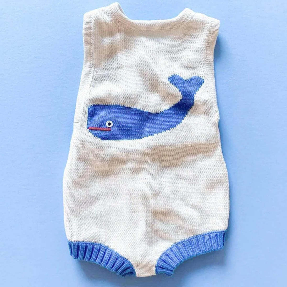 Estrella Whale Knitted Romper - Image 1 of 4