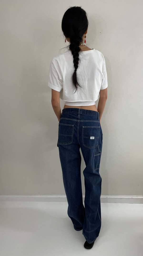 Gap Vintage 90s Carpenter High Waisted Utility Painters Jeans