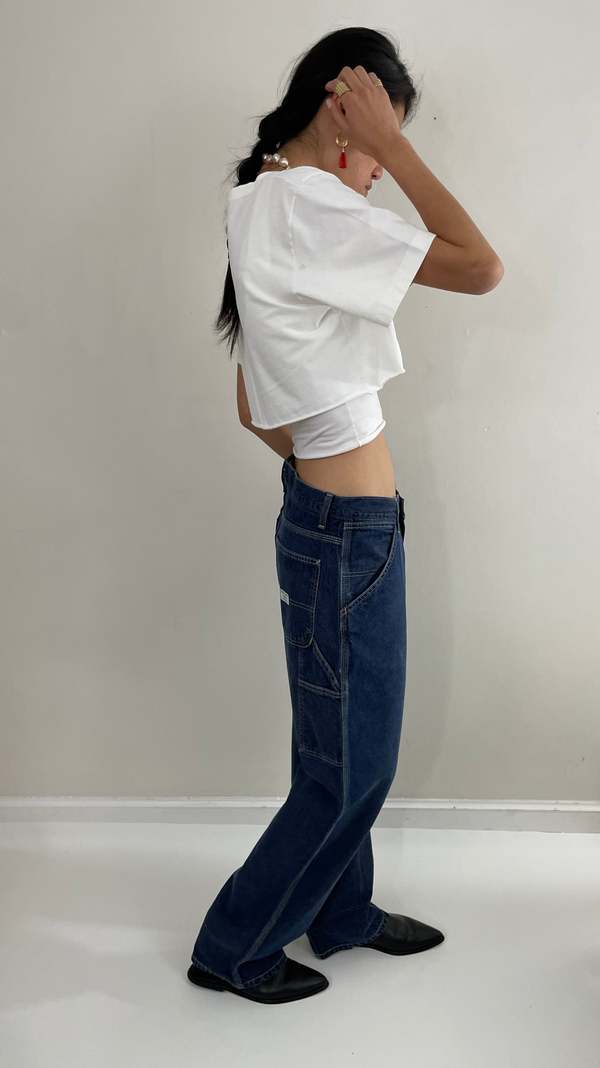 Gap Vintage 90s Carpenter High Waisted Utility Painters Jeans