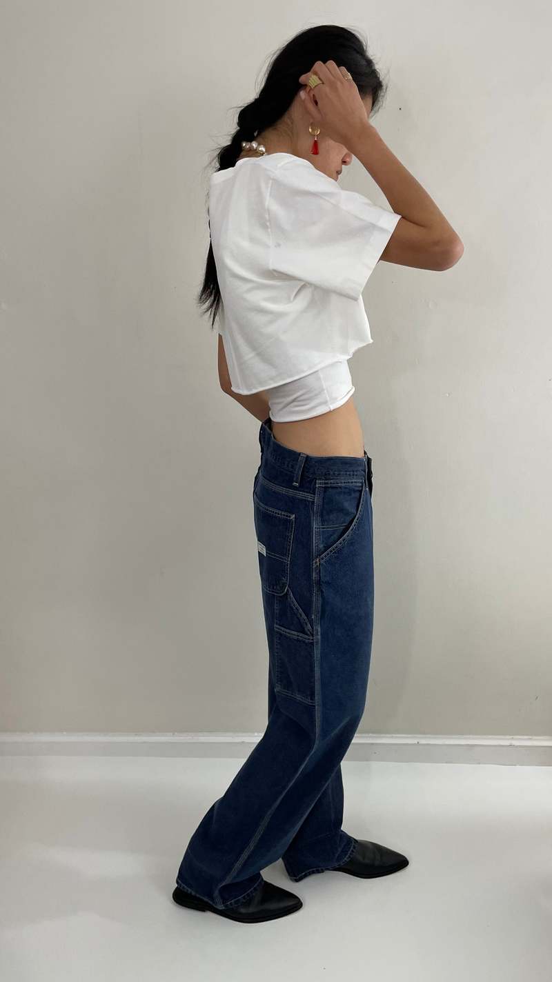 Gap Vintage 90s Carpenter High Waisted Utility Painters