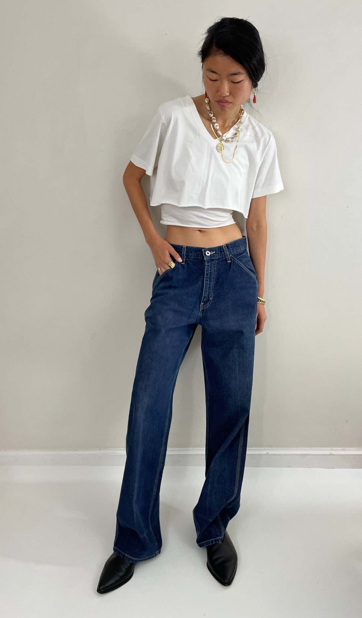 パンツ 90s Made in USA GAP Denim Painter Pants Gap Vintage 90s Carpenter High Waisted Utility Painters Jeans
