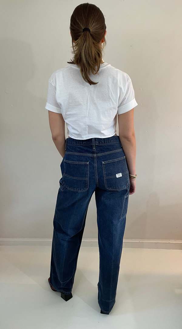 Gap Vintage 90s Carpenter High Waisted Utility Painters Jeans