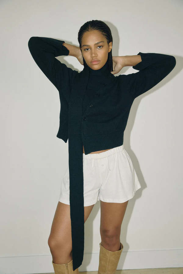 Bohme Asymmetric Knit Cardigan