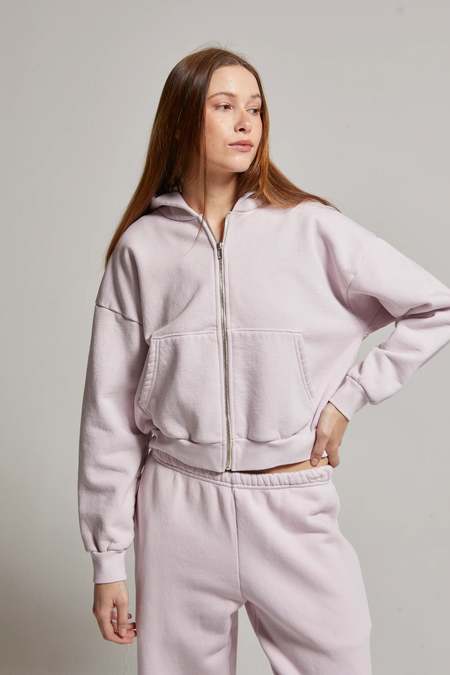 Asher Rosie Zip Hoodie - Vintage Mushroom | Garmentory