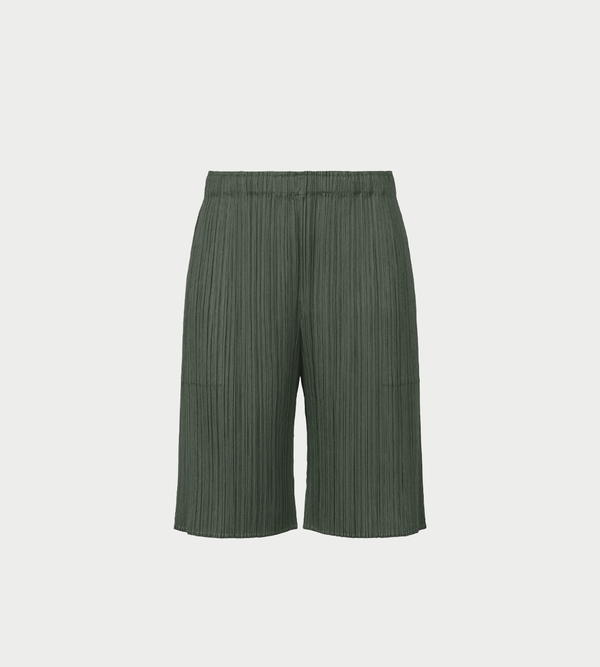 Pleats Please by Issey Miyake MC Pleated Shorts - Charcoal Grey