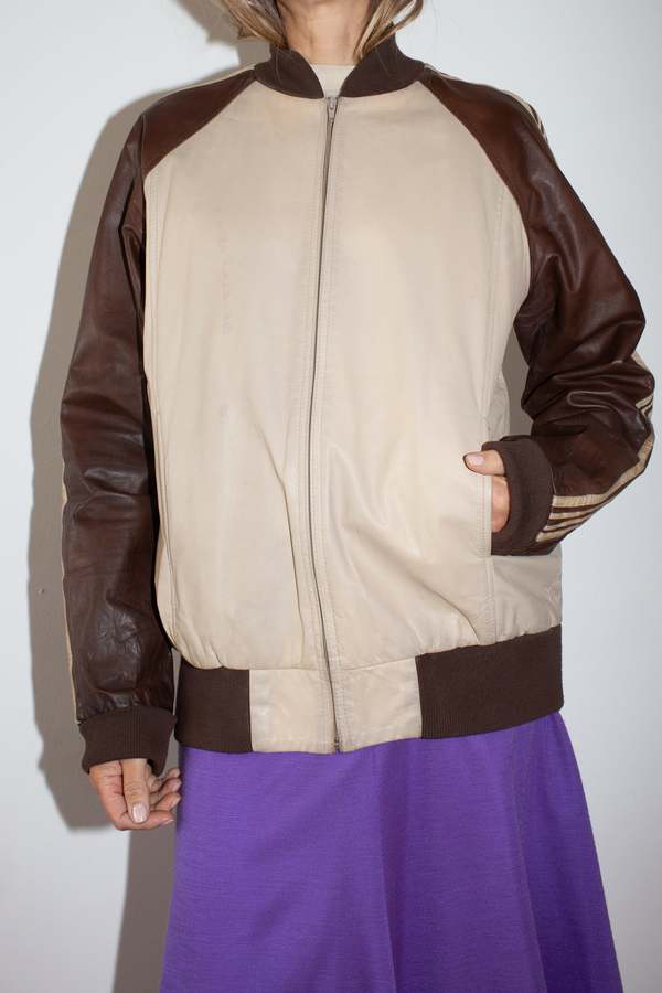 Junya Watanabe Man x Comme des Garons Leather Varsity Jacket Junya Watanabe Man x Comme des Garons Leather Varsity Jacket