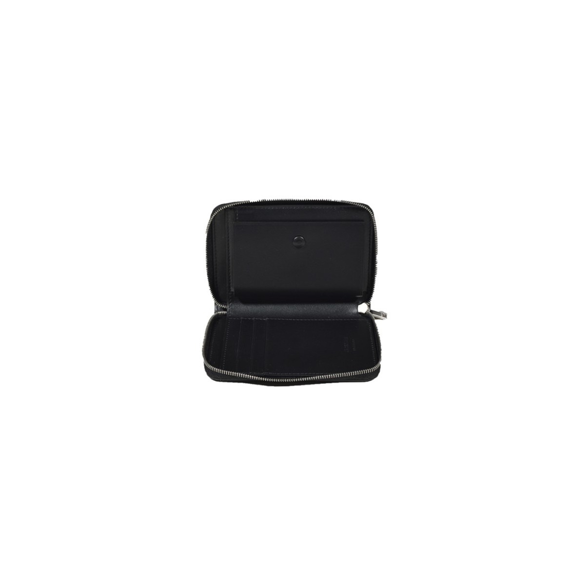 Jil Sander Small Leather Zip Around Wallet - Black | Garmentory