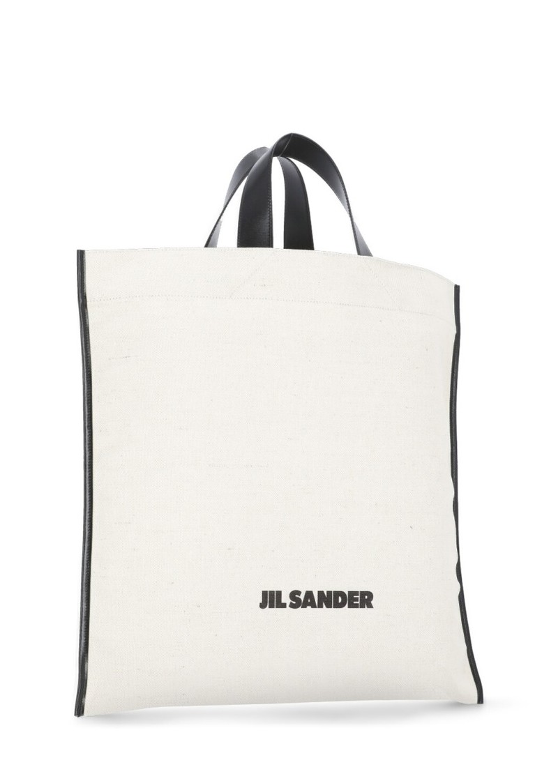 ジルサンダー Jil Sander Border Book Tote Bag Jil Sander Border Book Tote Bag - White | Garmentory