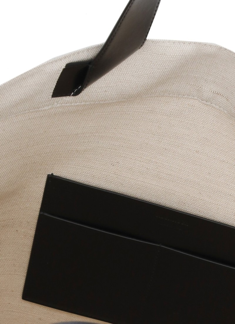 ジルサンダー Jil Sander Border Book Tote Bag Jil Sander Border Book Canvas Tote Bag | White | FARFETCH