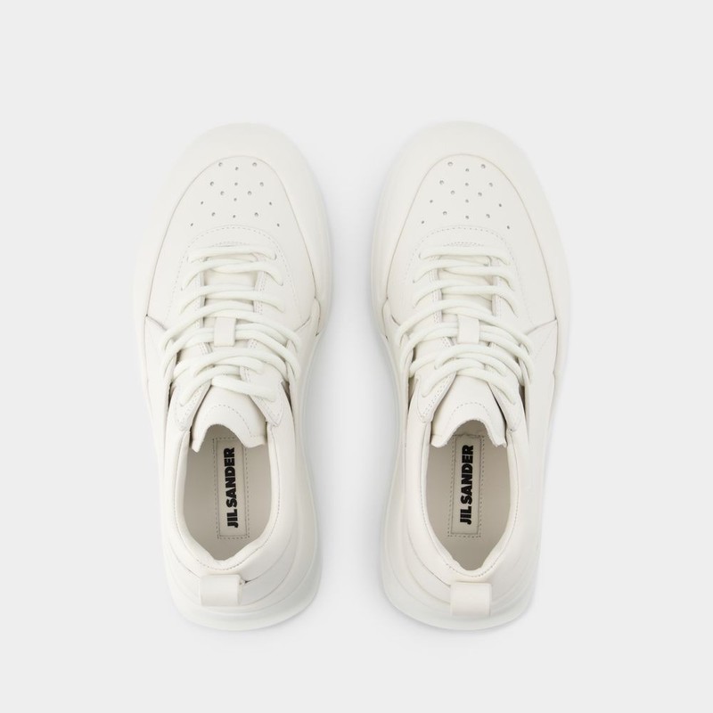 Jil Sander Sneakers - Porcelain White | Garmentory Jil Sander Sneakers - Porcelain White | Garmentory