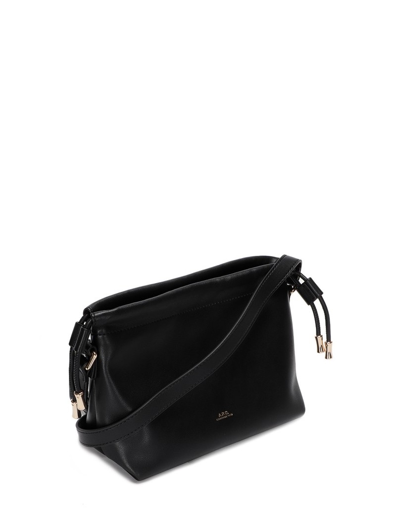 ショルダーバッグ・ポシェット A.P.C. Black synthetic leather small Ninon shoulder bag A.P.C. Ninon Shoulder Bag | Black | FARFETCH