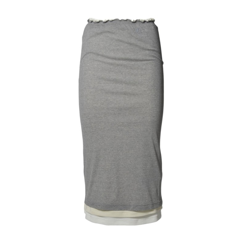 スカート Jil Sander Three Layer Cotton Skirt Grey Jil Sander Three Layer Cotton Skirt - Gray | Garmentory