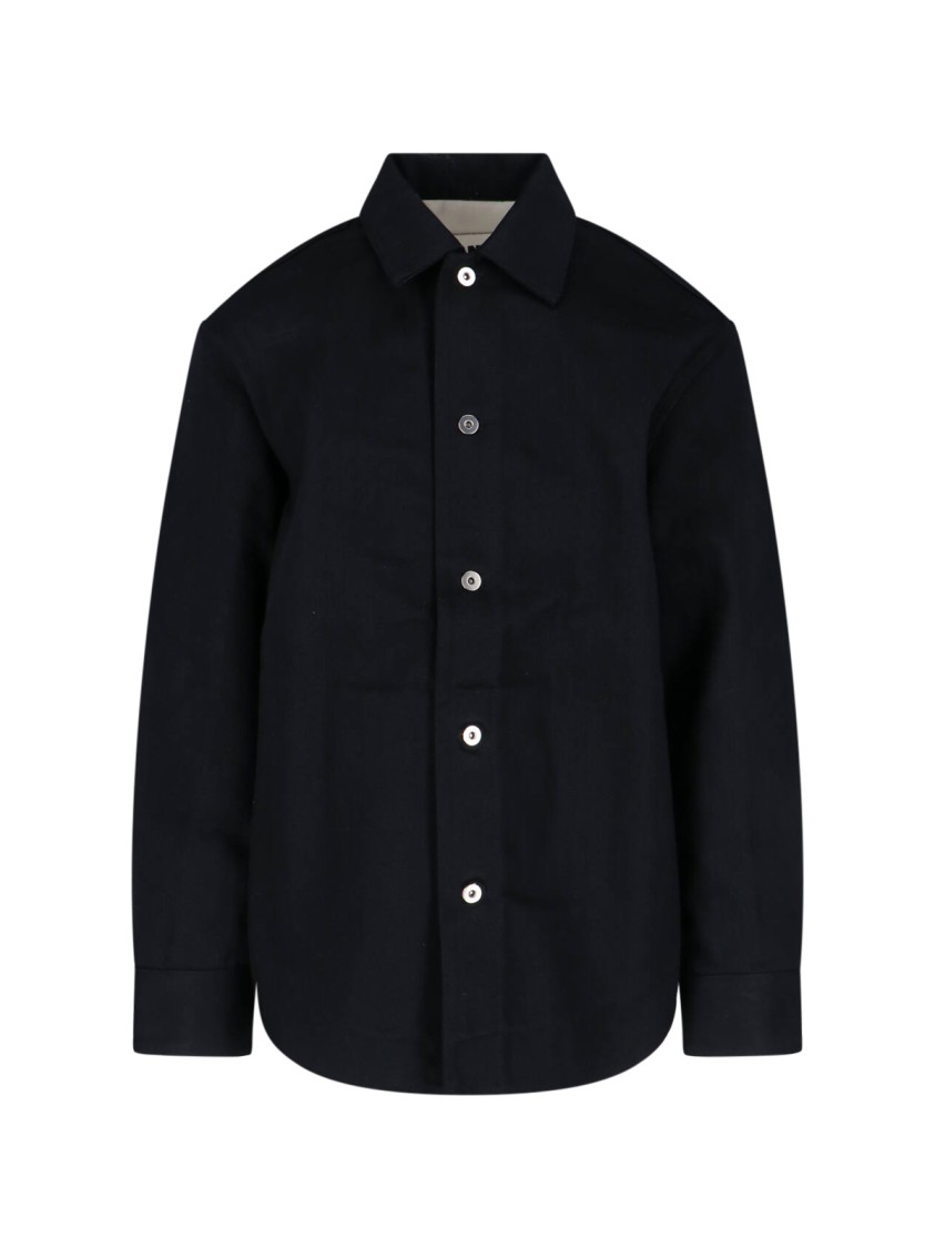 ジャケット・アウター JIL SANDERZip Shirt Jacket Black 4 JIL SANDER Zip Shirt Jacket Black 4