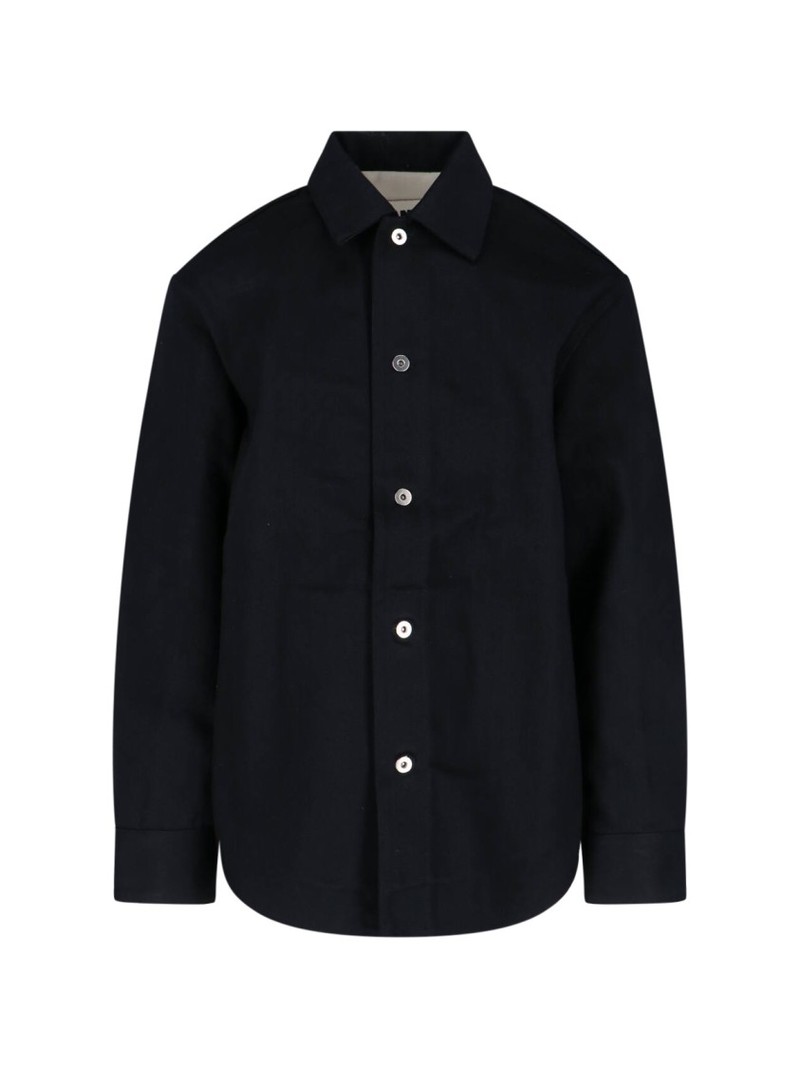 Jil Sander Denim Shirt Jacket - Black | Garmentory