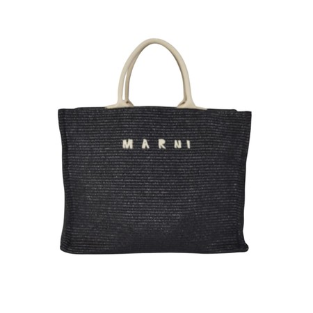 Marni Tribeca Shopping Bag in Cement and Acid | Garmentory