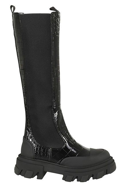 公式ファッションブランド通販サイト Ganni Cleated High Tubular Boot - Black | Garmentory その他