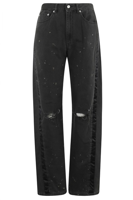 デニム・ジーパン Mm6 By Maison Margiela High-Waisted Vintage Effect Jeans Maison Margiela High-Waisted Vintage Effect Jeans - Black