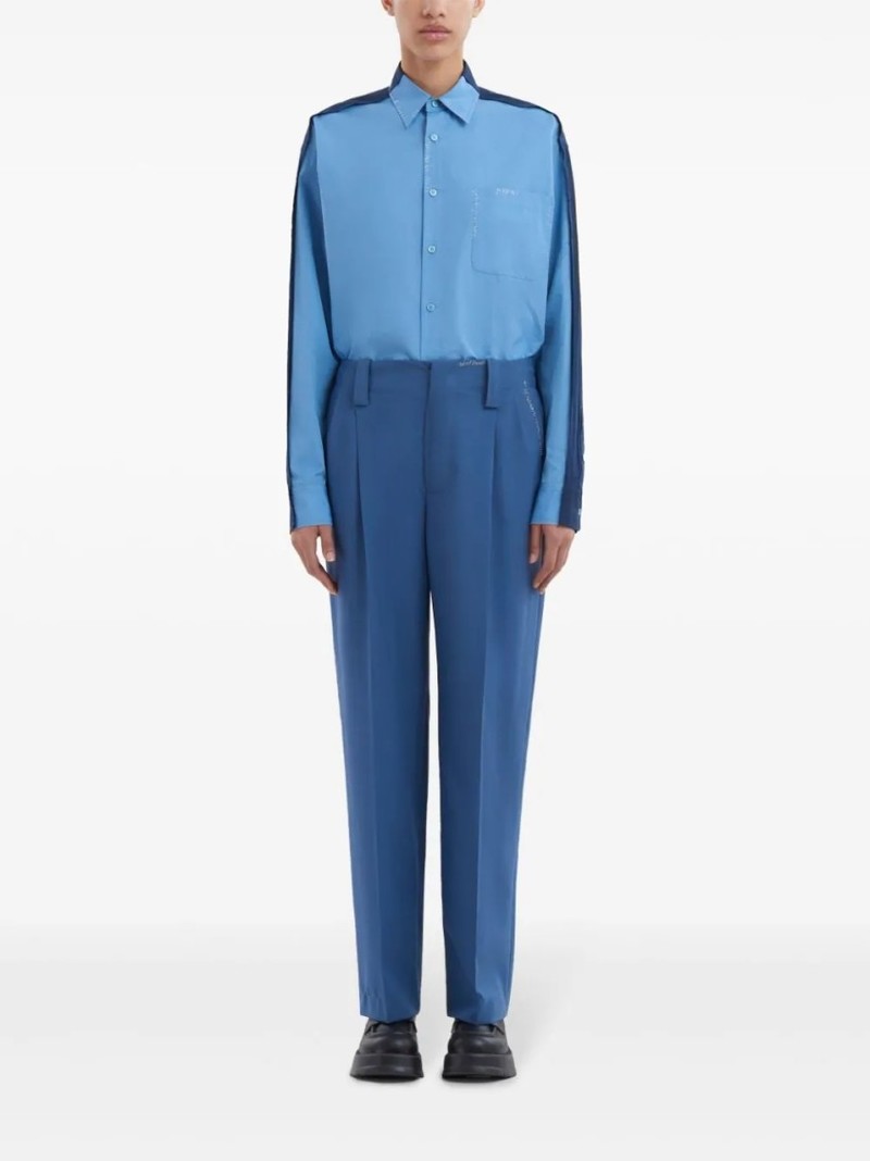 パンツ Marni High-Waisted Wide-Leg Trousers With Sharp Pleats Marni High-Waisted Wide-Leg Trousers With Sharp Pleats